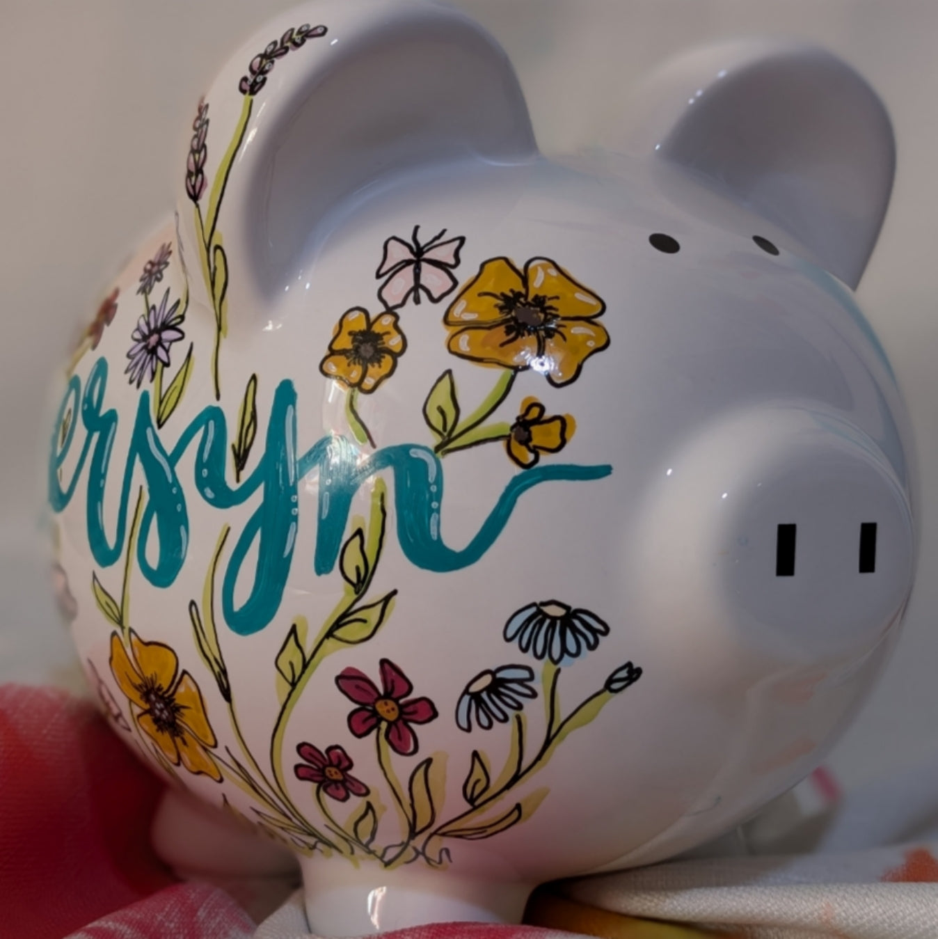 Whimsical Wildflowers Piggy
