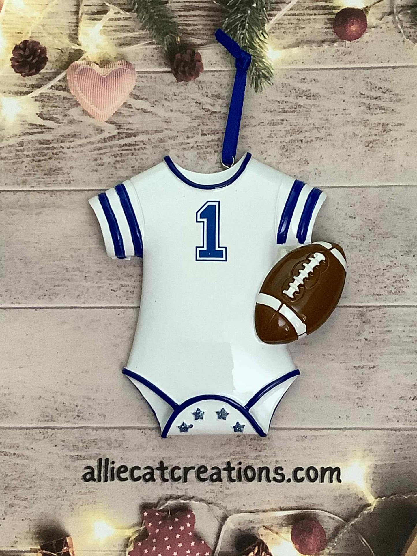 Football Baby Ornament