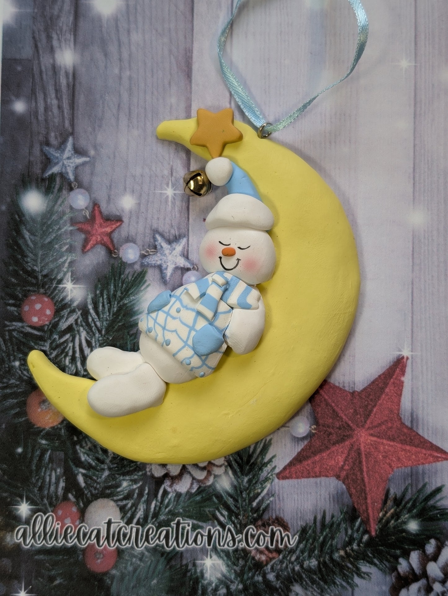 Baby on Moon Ornament