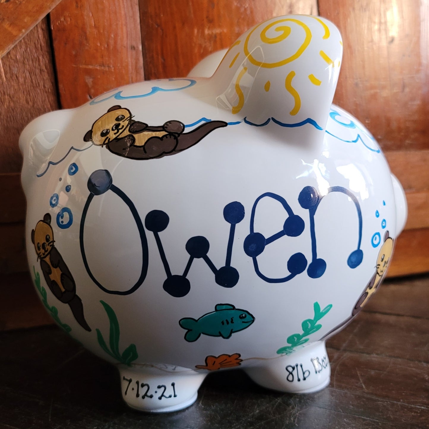 Playful Otter Piggy Bank