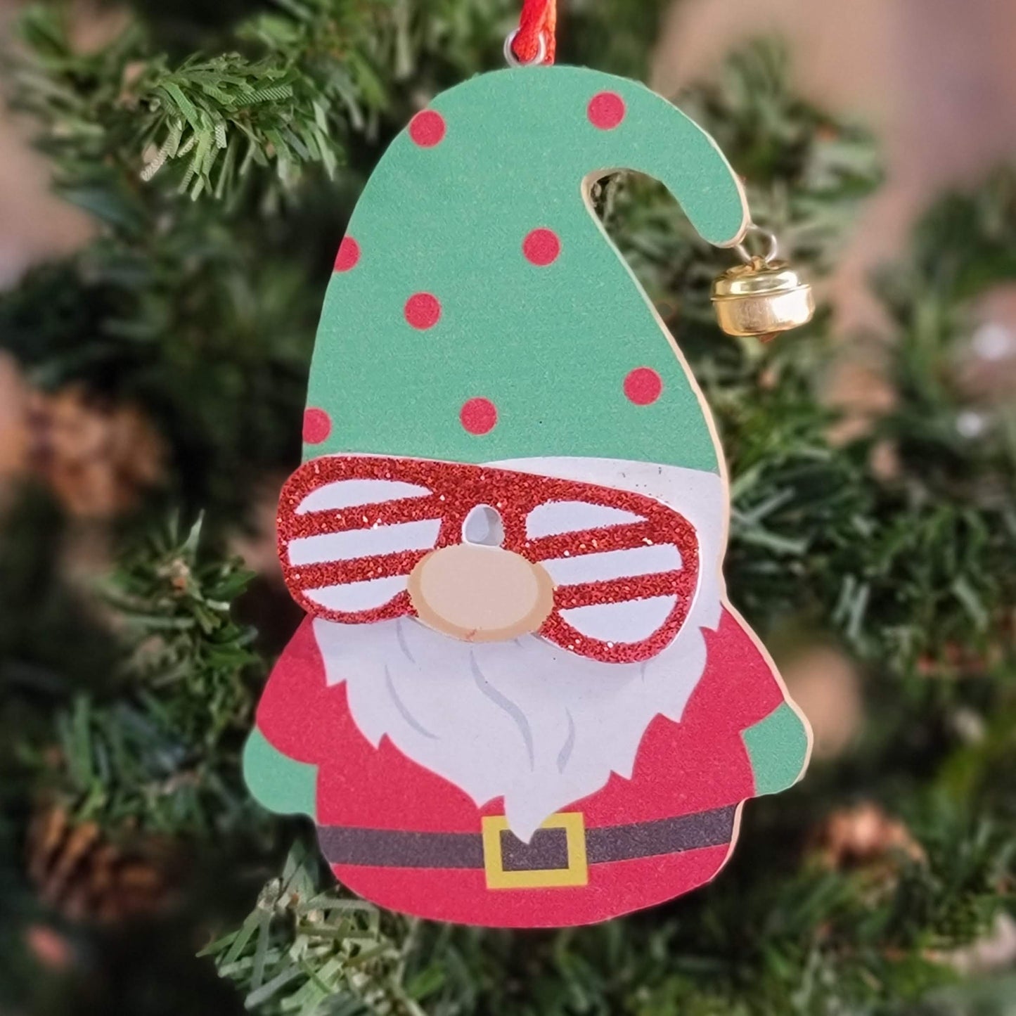 Wooden Gnome Ornament