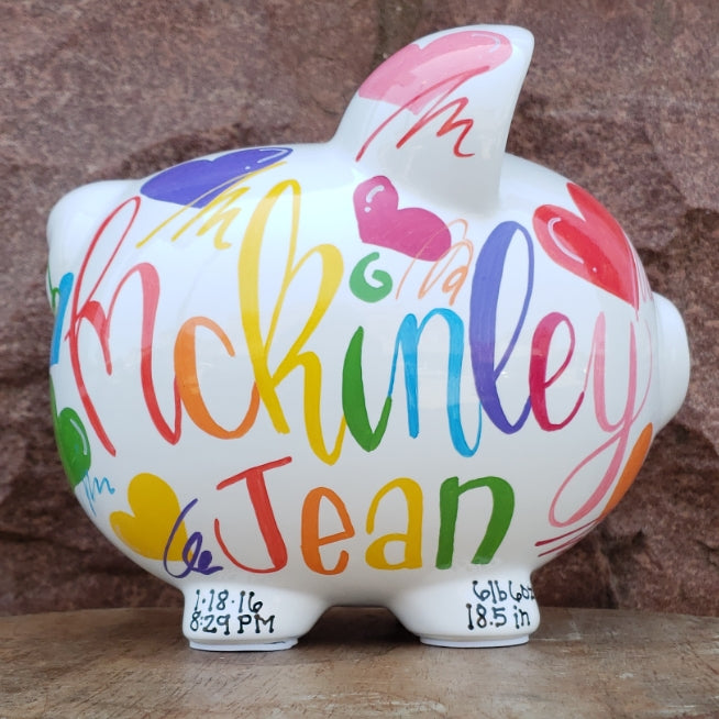 Rainbow Piggy Bank