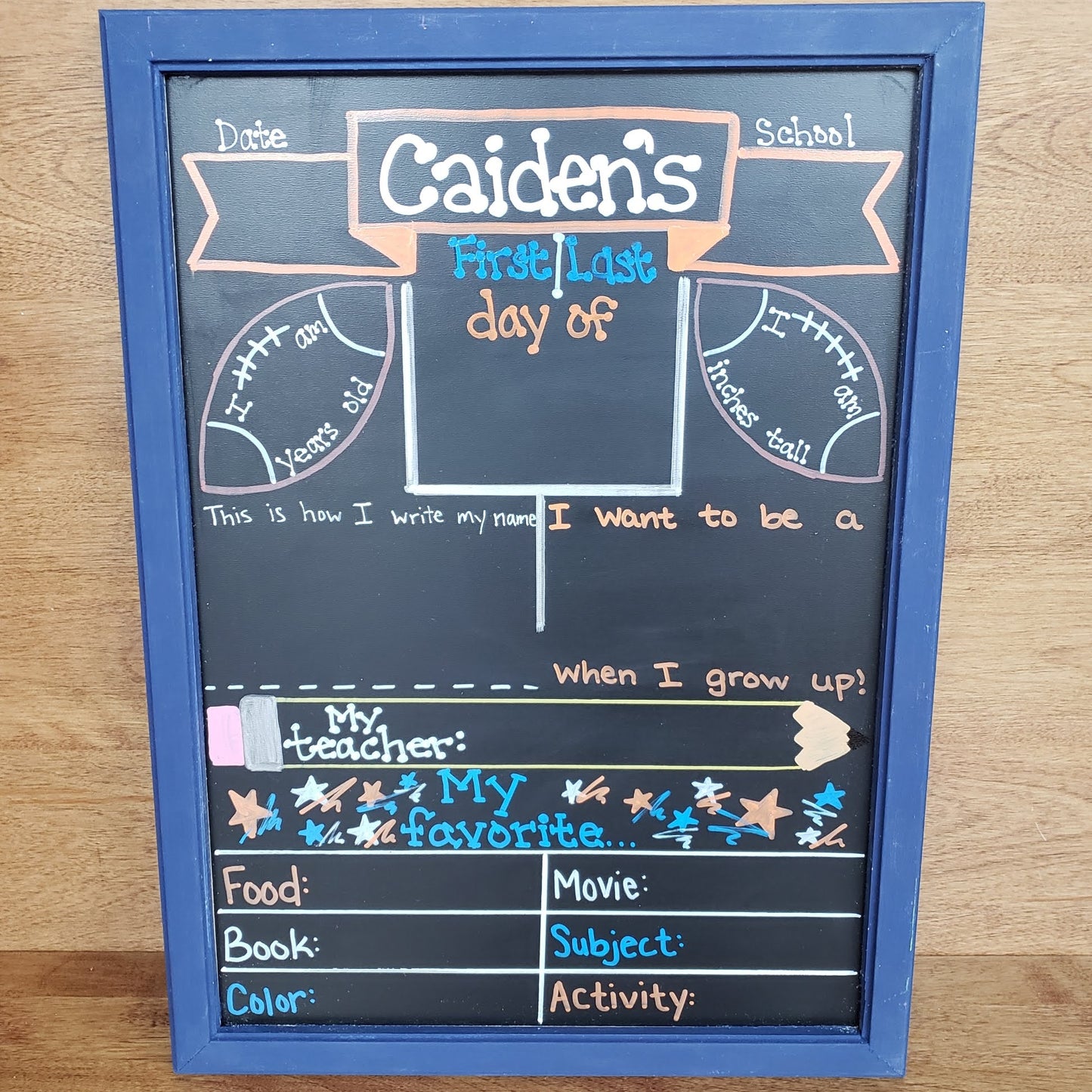 First/Last Day of School Chalkboard