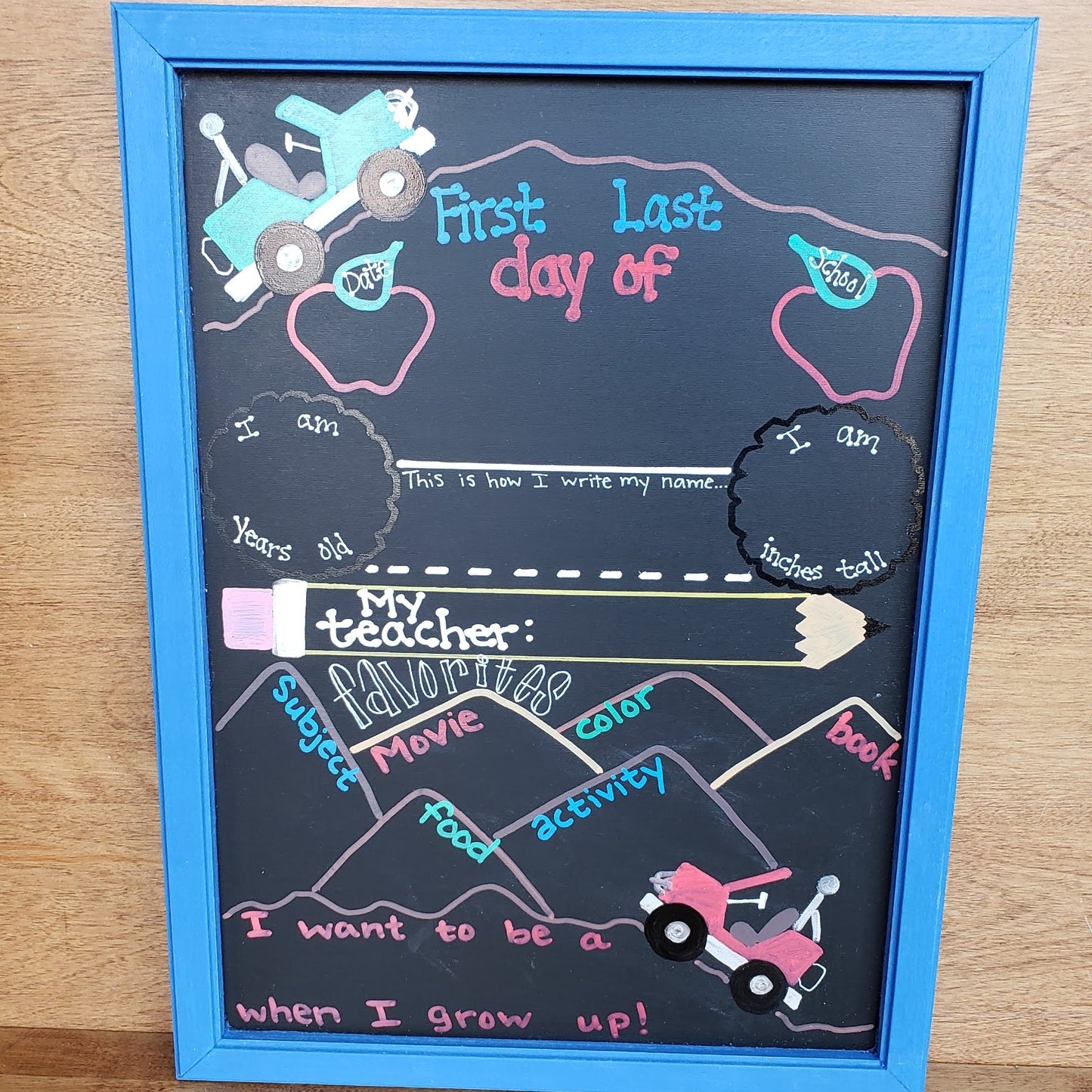 First/Last Day of School Chalkboard