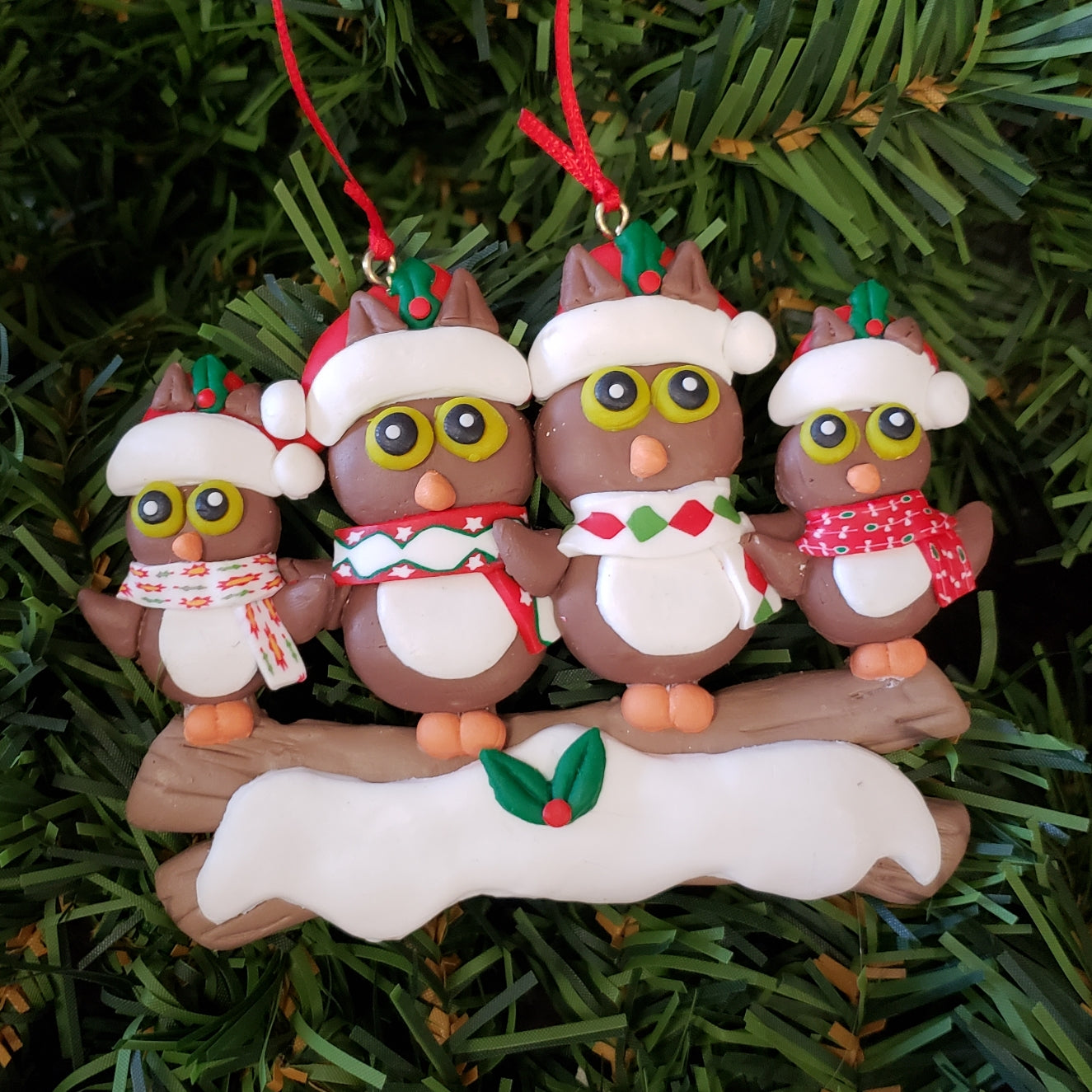 Owls Family Ornament