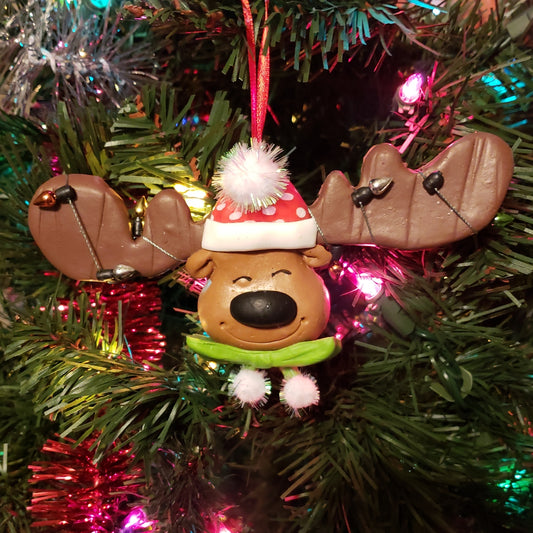 Big Antler Reindeer Ornament