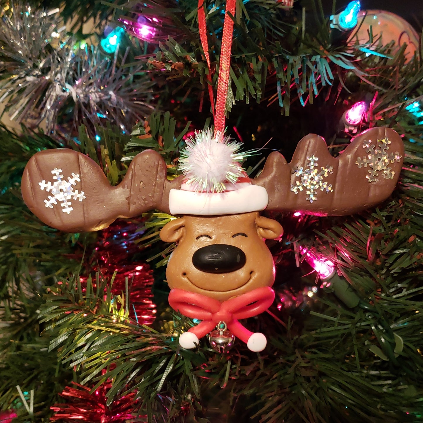 Big Antler Reindeer Ornament