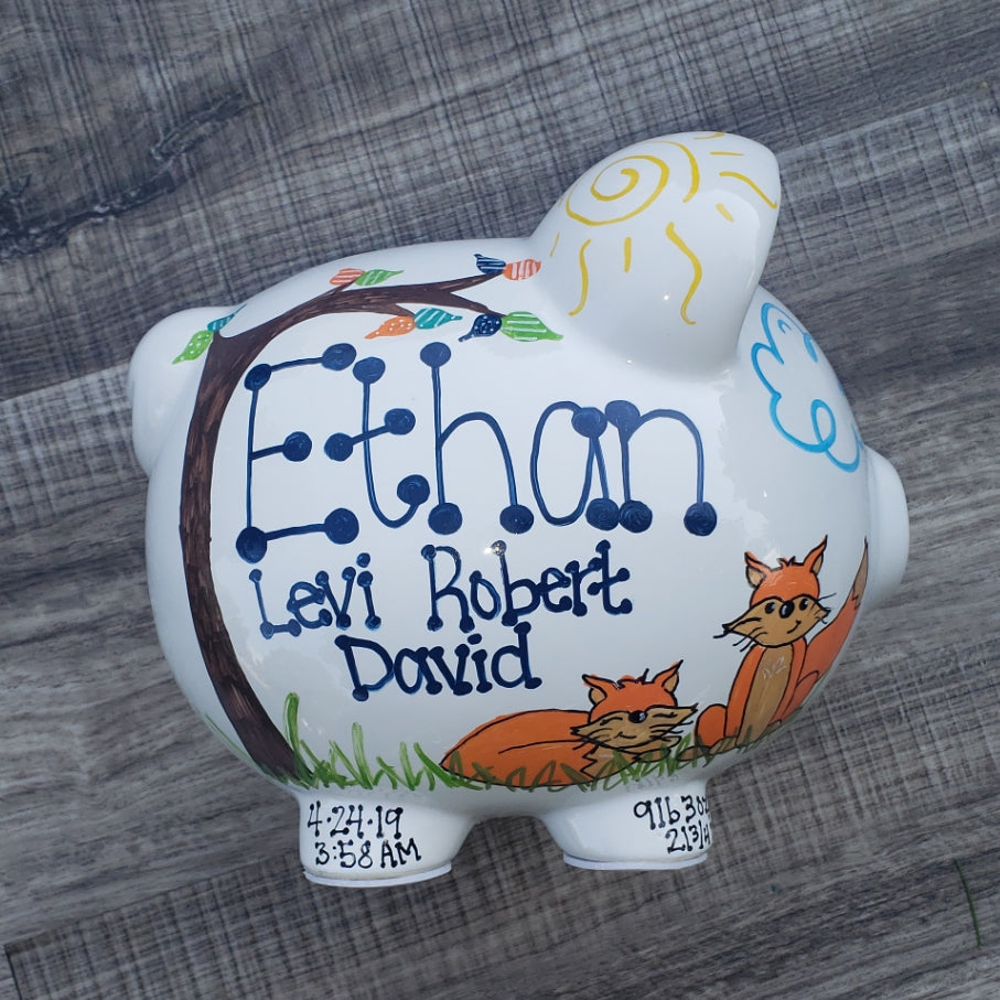 Foxes Piggy Bank