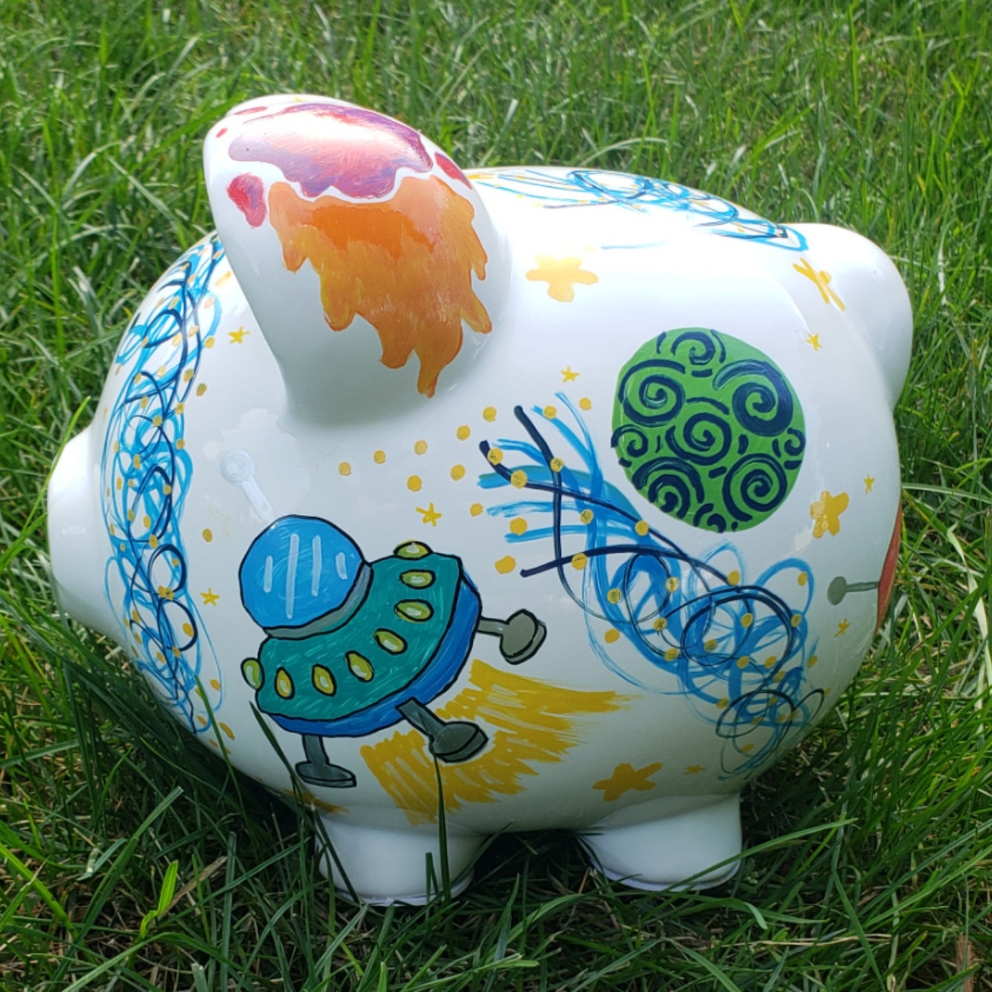 Blast Off Piggy Bank