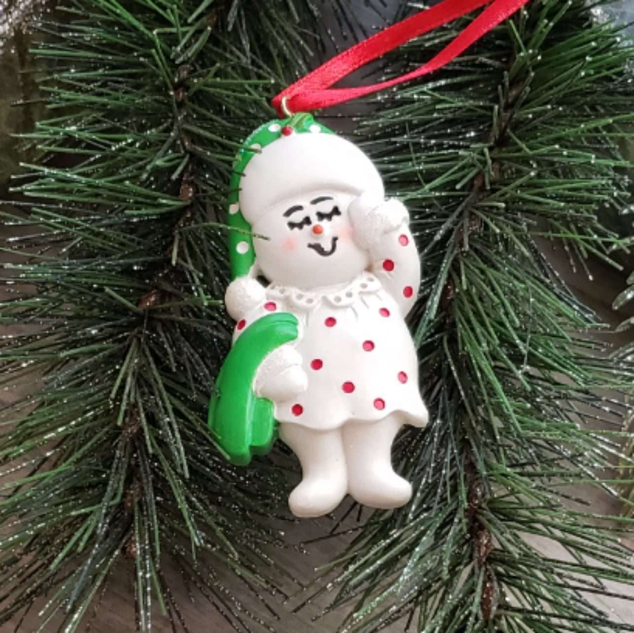 Sleepy Snowkid Ornament