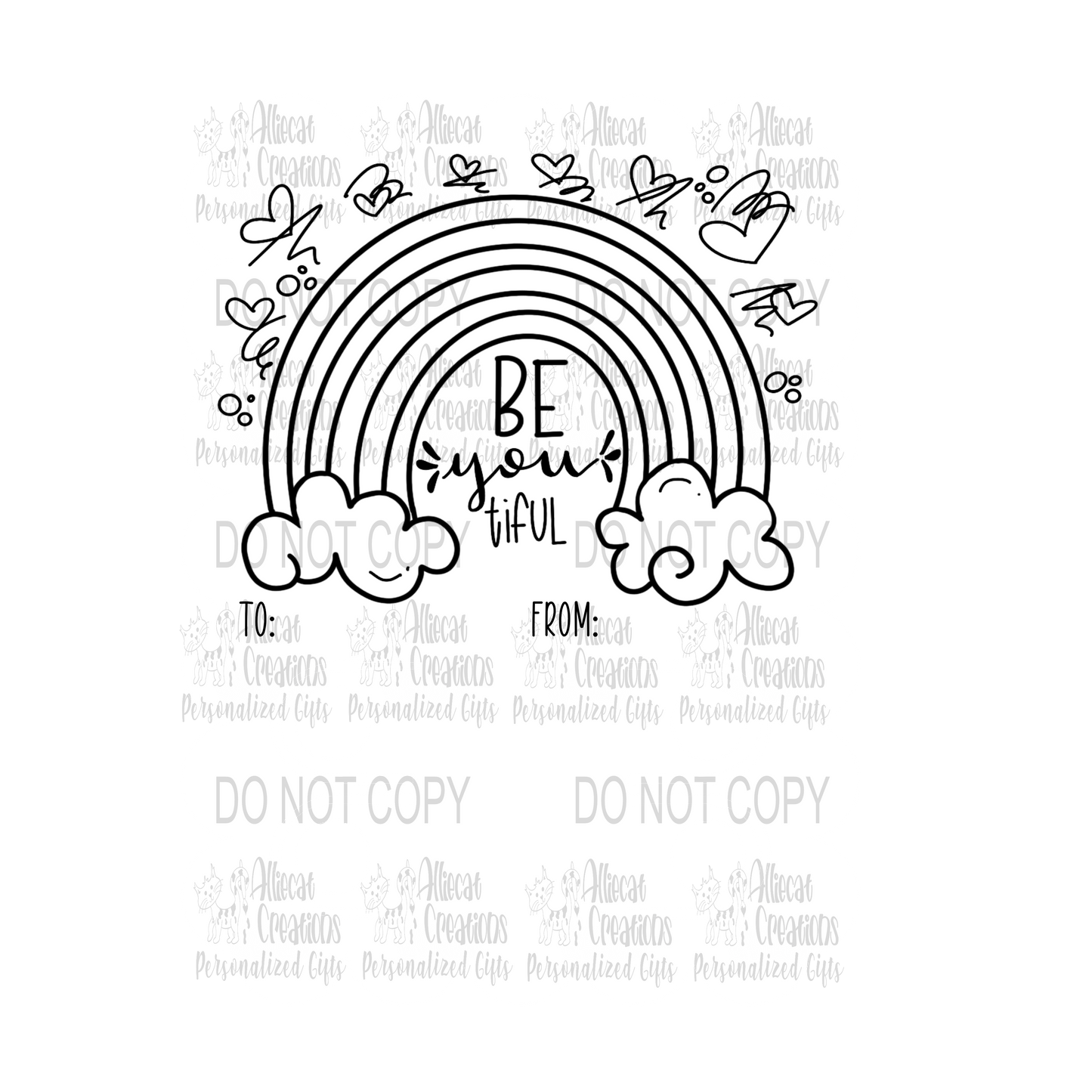 One of a Kind Color Me Valentine’s Day print and cut DIGITAL FILE