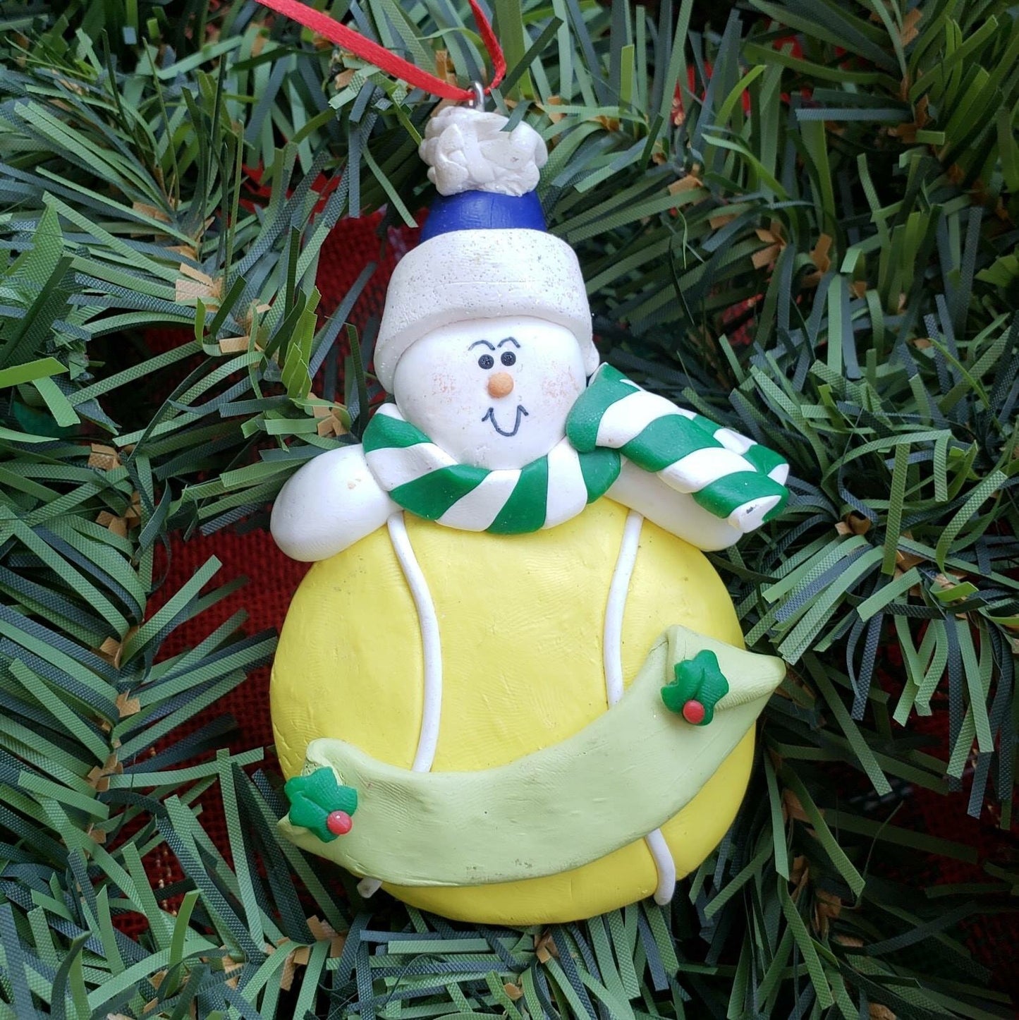 Tennis ball ornament