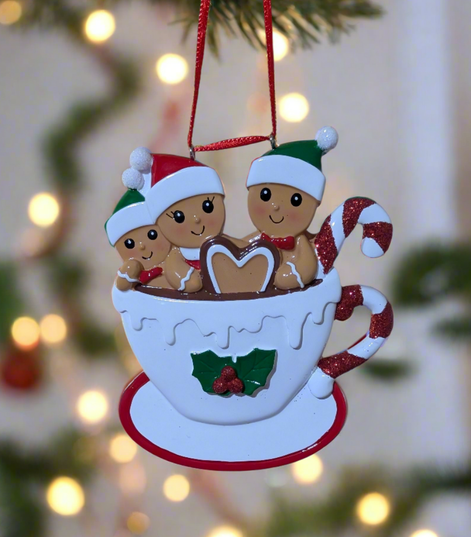 Gingerbread Mug Family Ornament