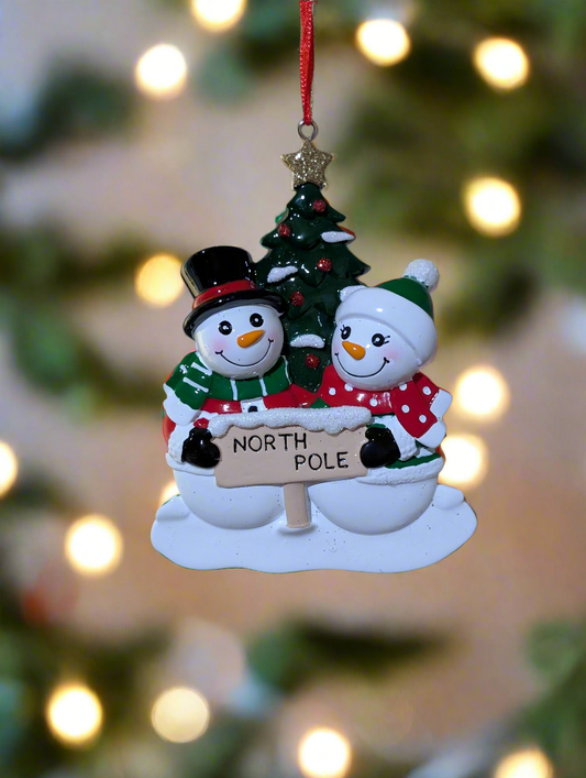 North Pole Family Family Ornament