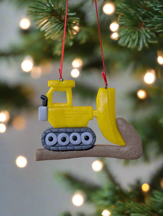 Bulldozer Ornament