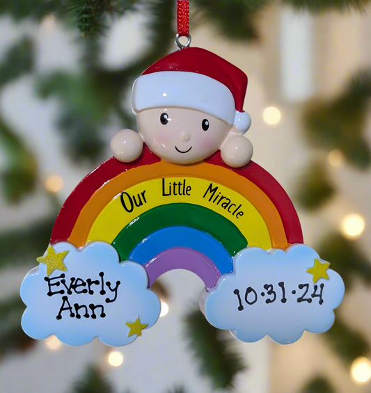 Rainbow Baby Ornament