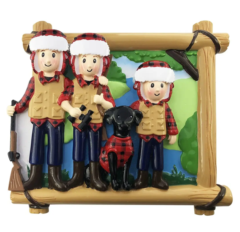 Hunting Family Ornament