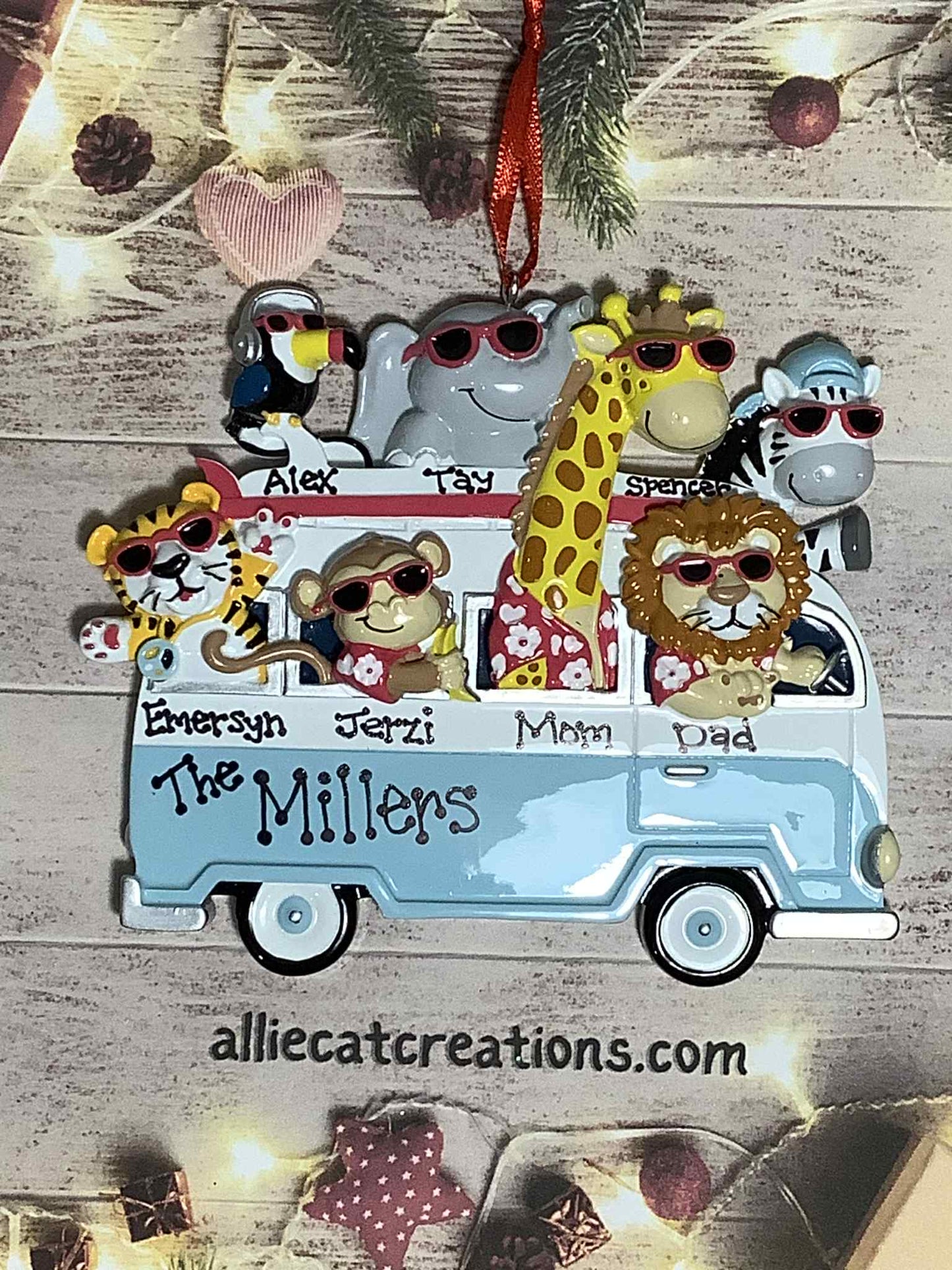 Surfin Safari Family Ornament