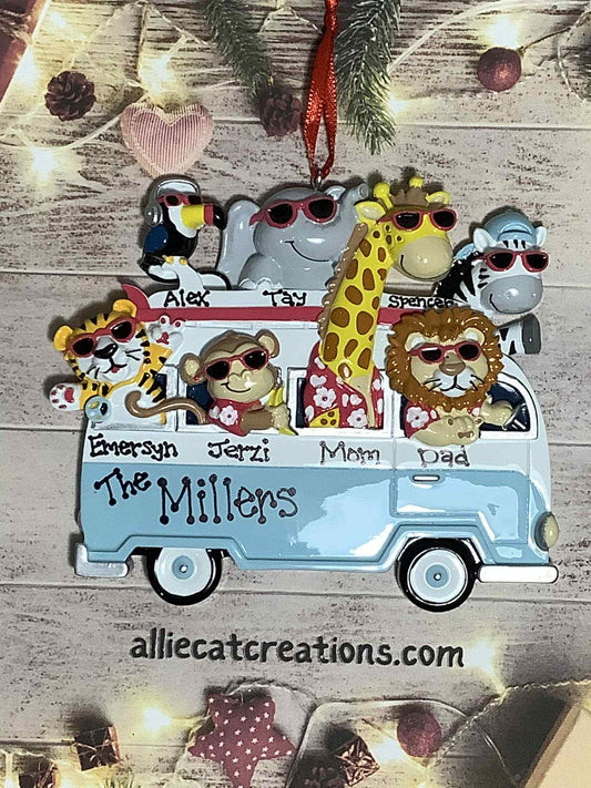 Surfin Safari Family Ornament