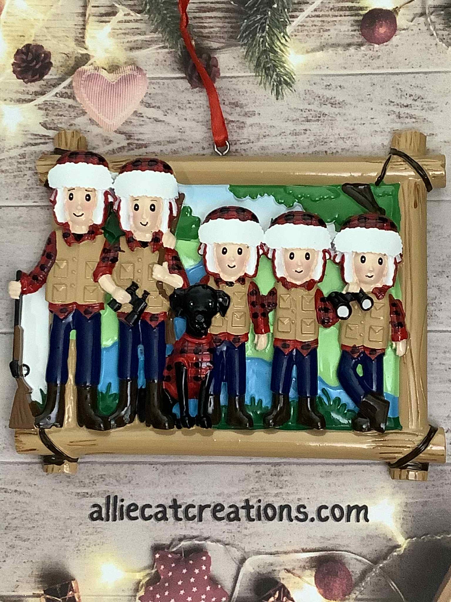 Hunting Family Ornament