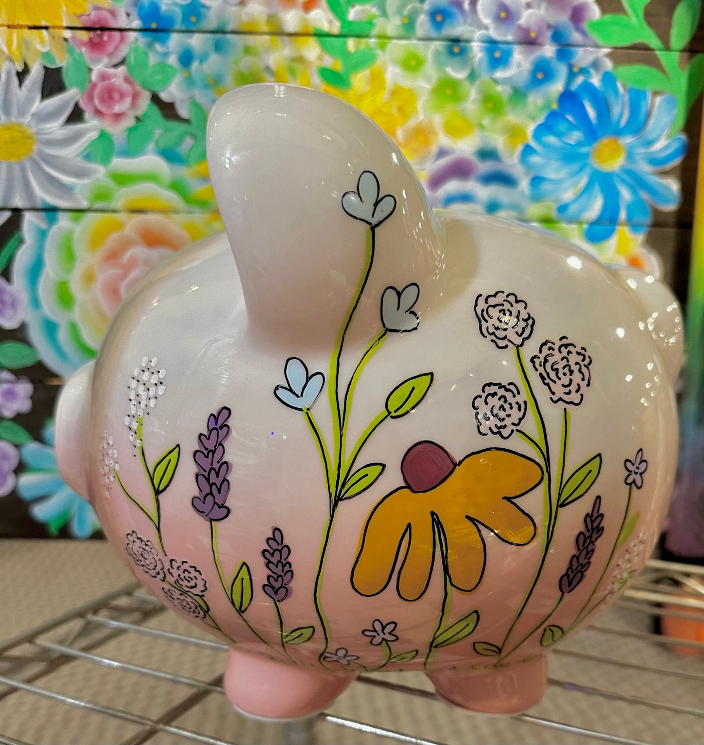 Whimsical Wildflowers Piggy