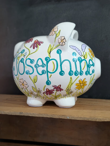 Whimsical Wildflowers Piggy