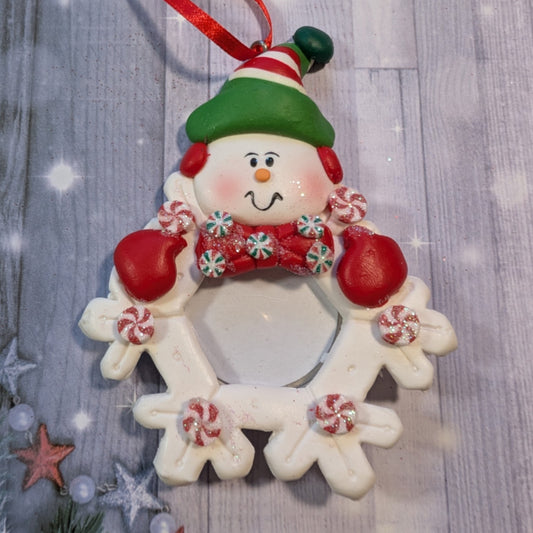 Snowman Frame Ornament