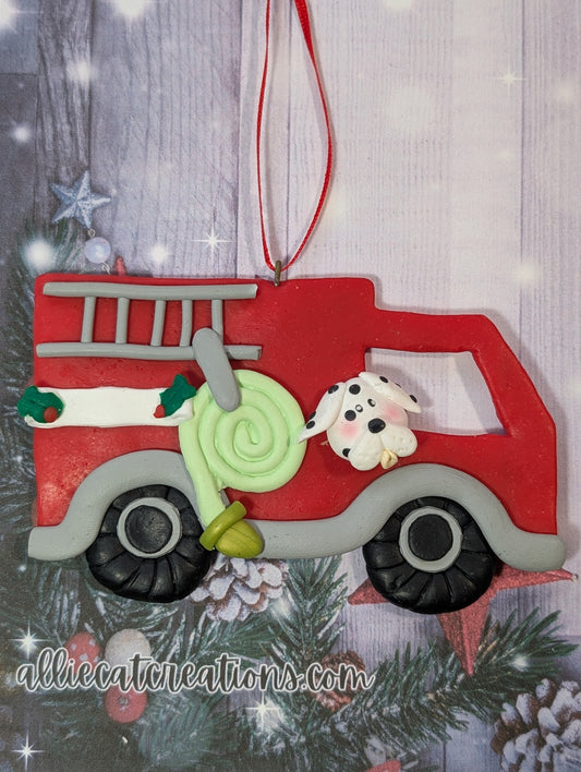 Firetruck Ornament