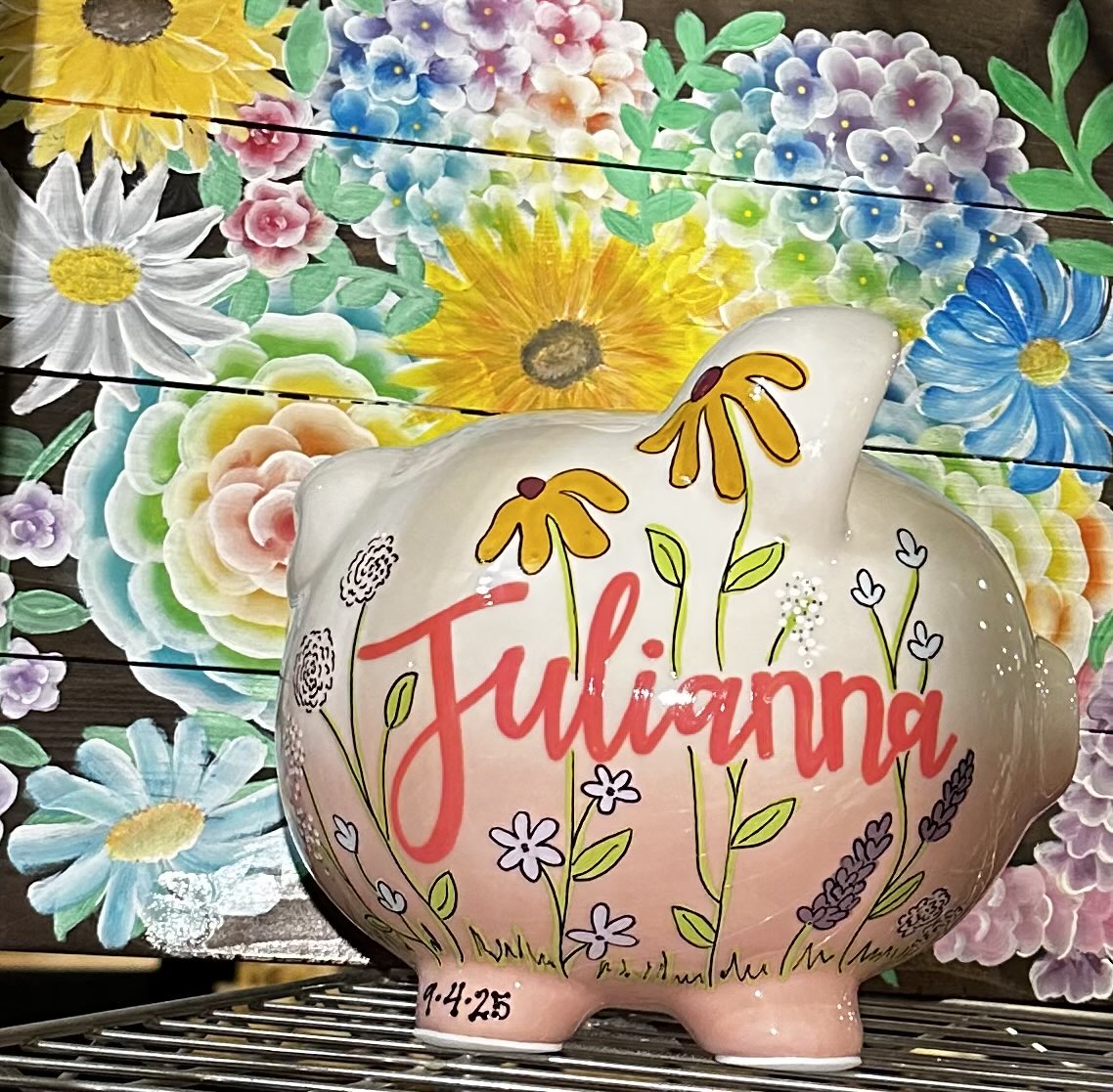 Whimsical Wildflowers Piggy