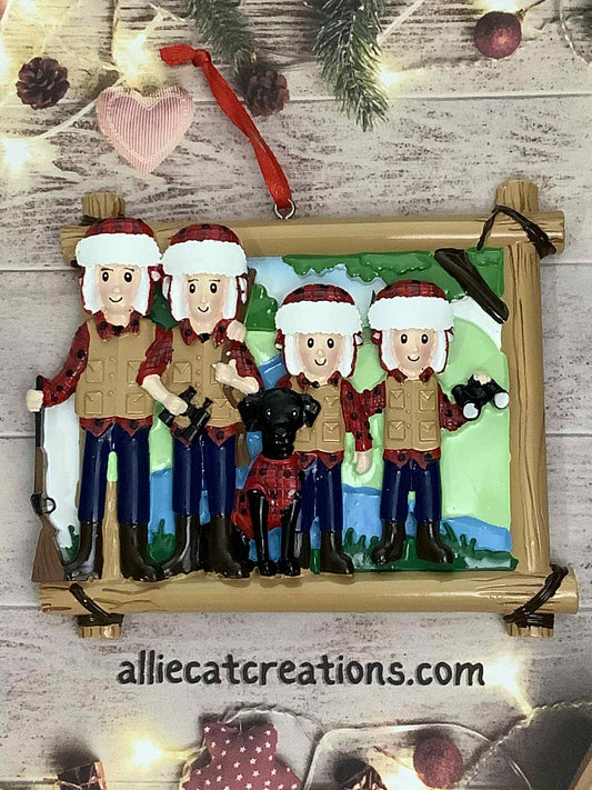 Hunting Family Ornament