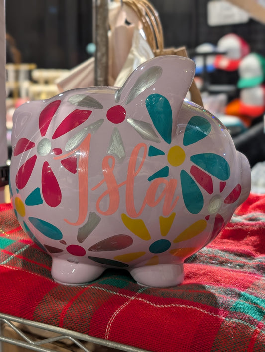 Flower Power Piggy