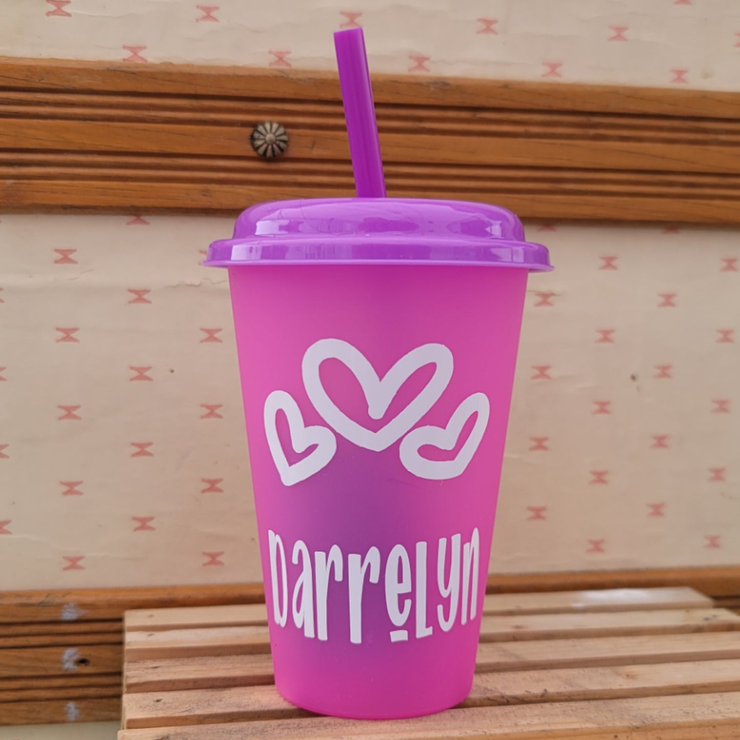Small Mystery Personalized Color Changing Cold Cup