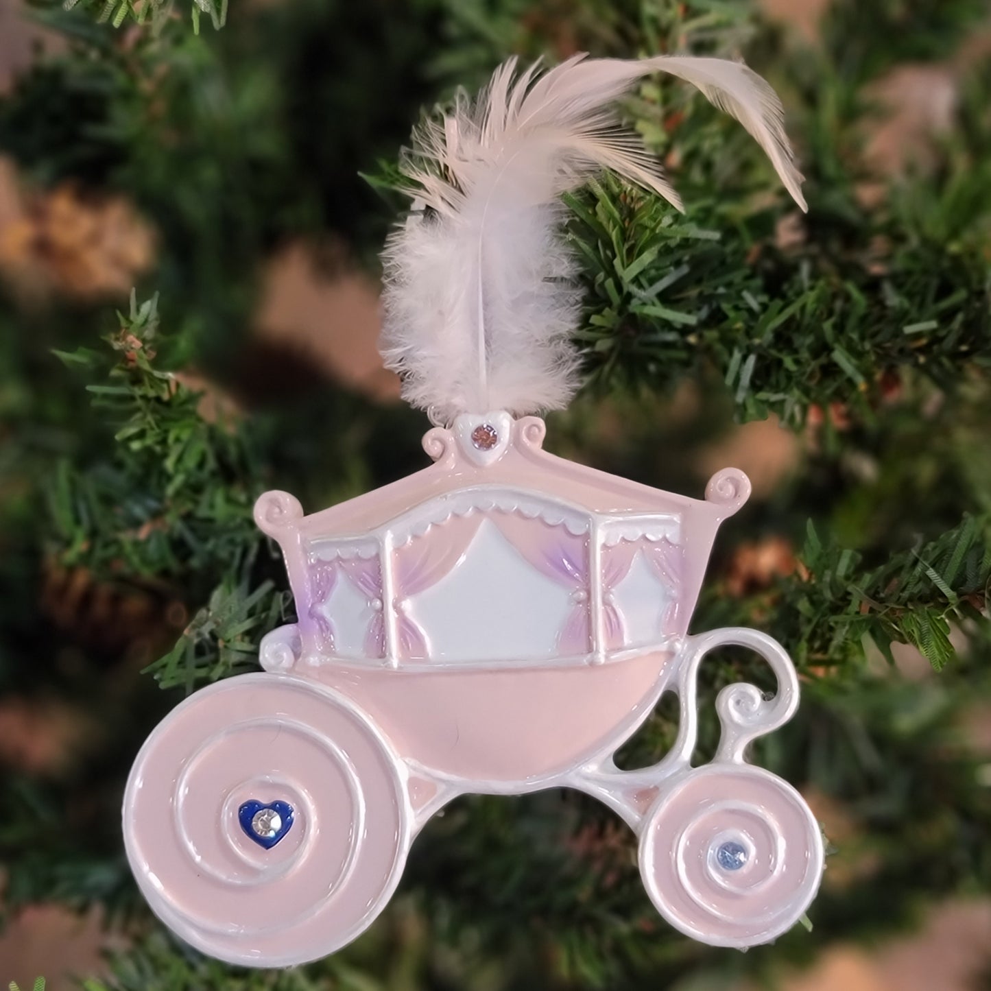 Pink Carraige Ornament