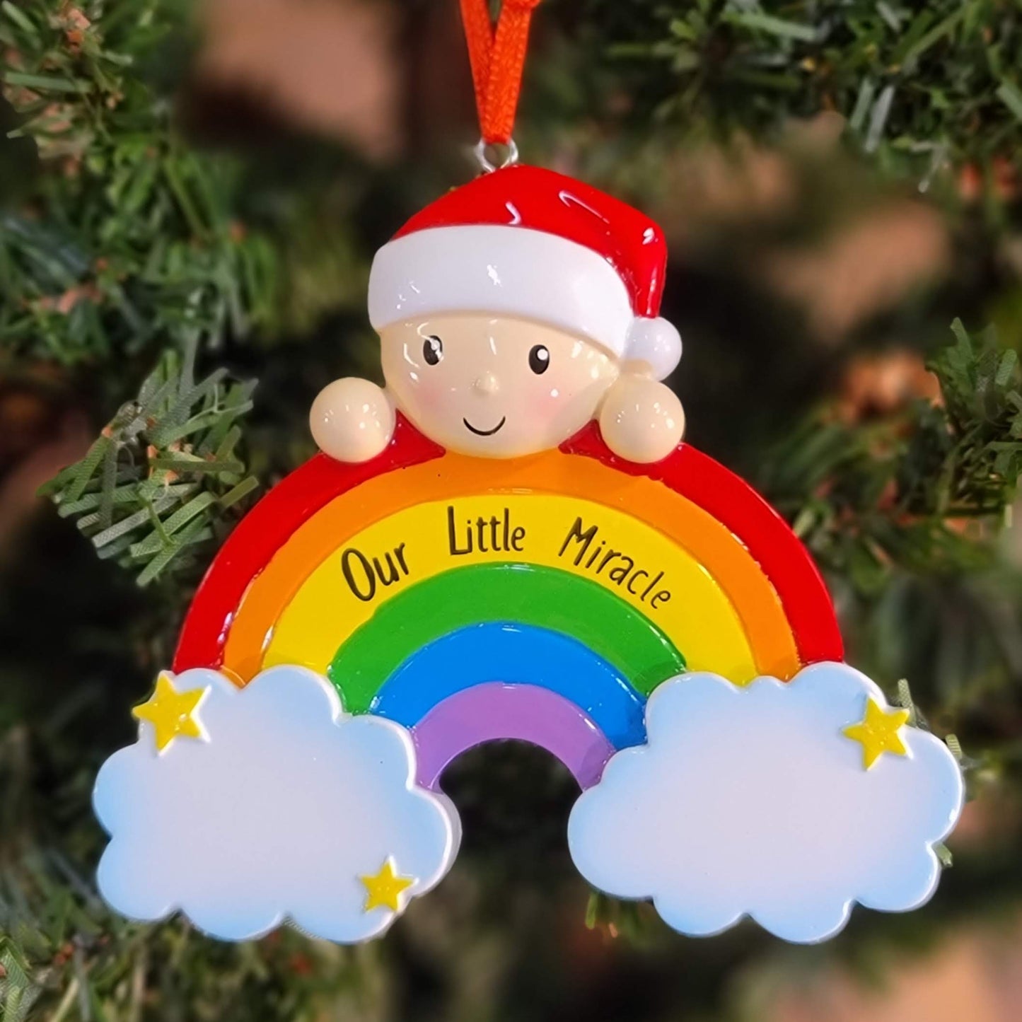 Rainbow Baby Ornament