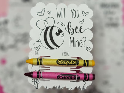 Color Your Own Valentine's - CARDS ONLY - 24 Pack