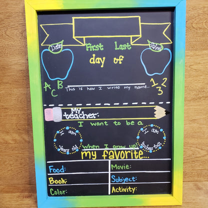 First/Last Day of School Chalkboard