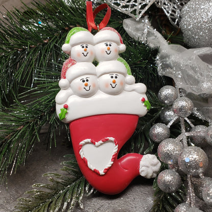 Stocking hat Family Ornament