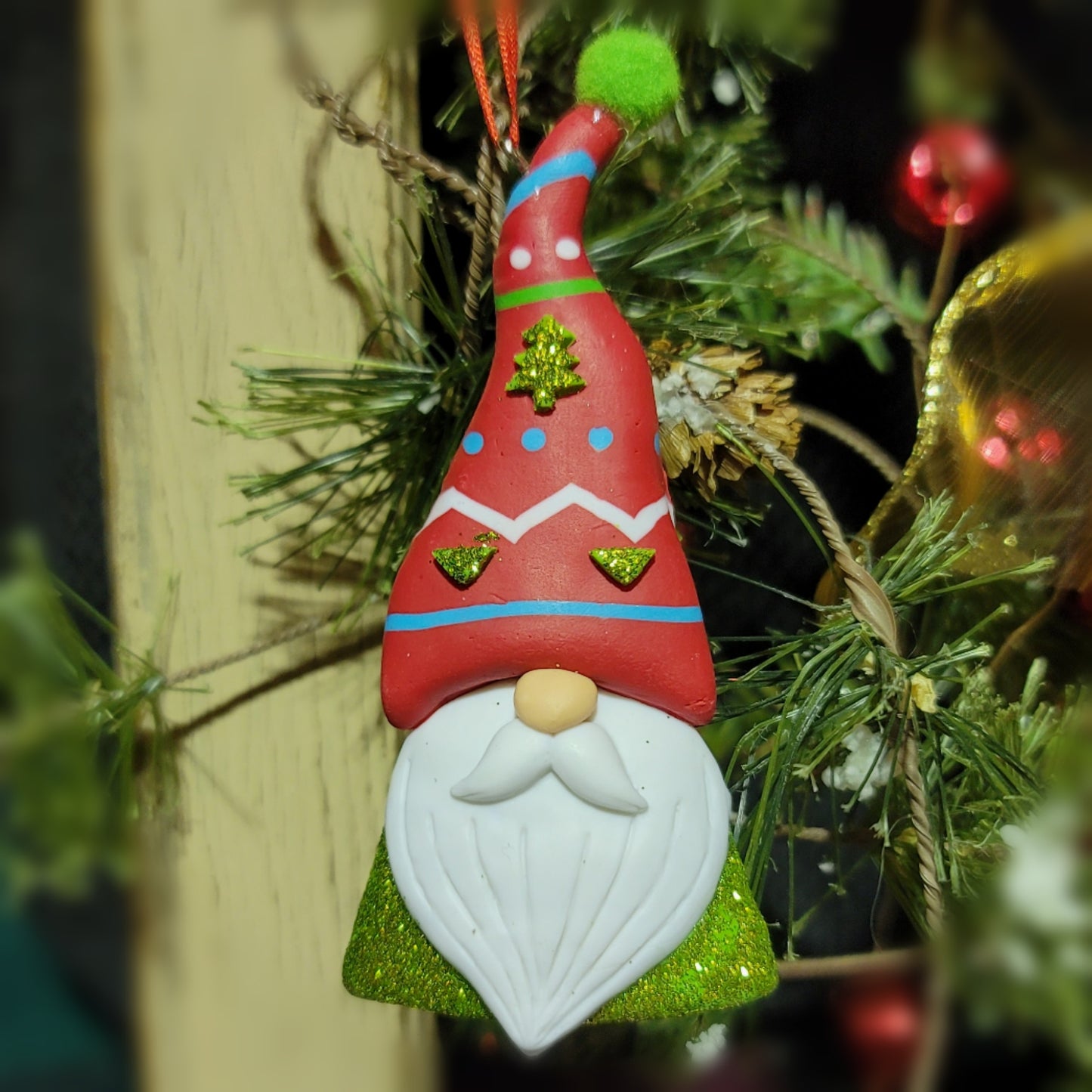 Gnome with tall hat Ornament