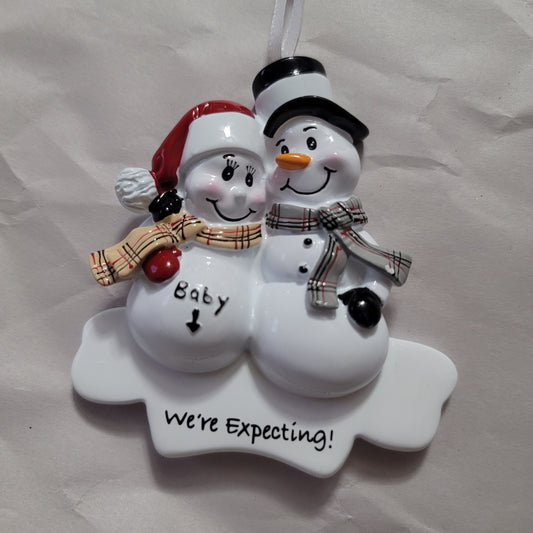We're Expecting Snowmen Ornament
