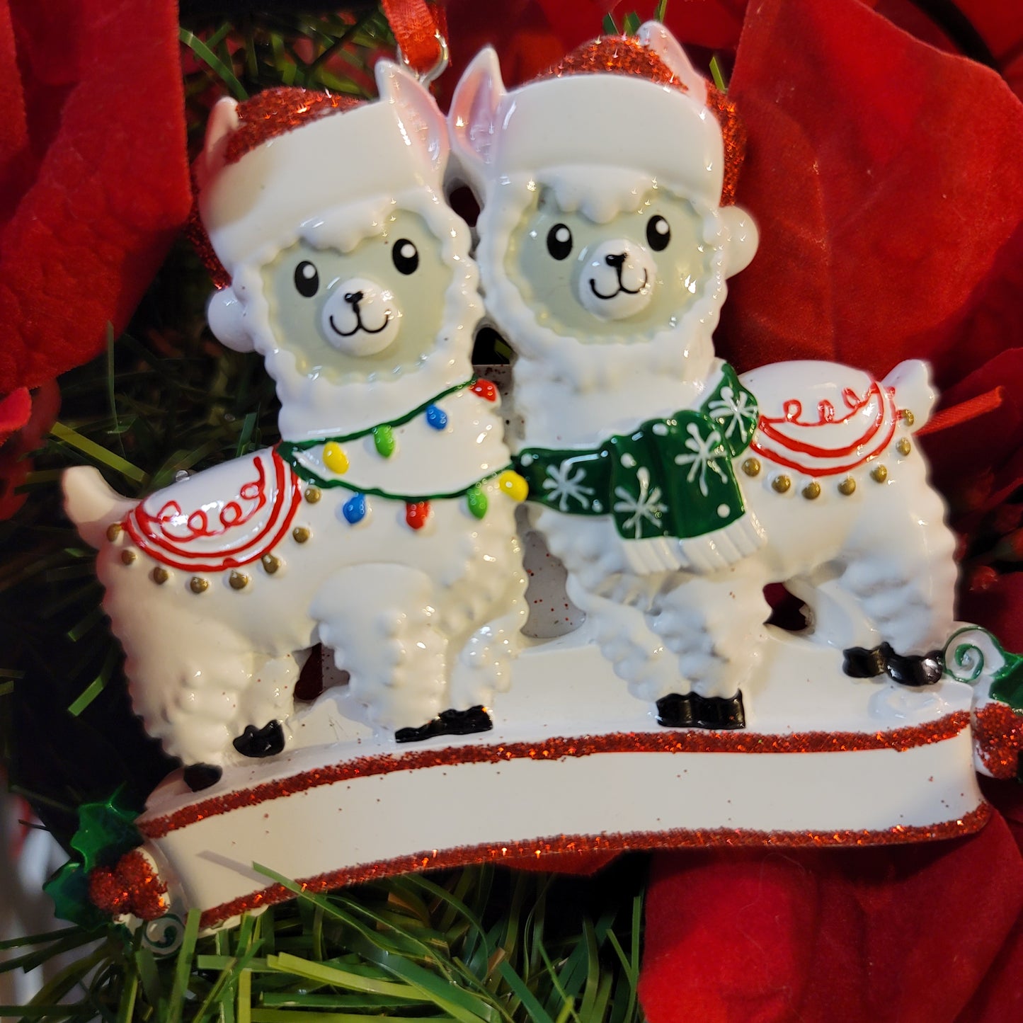 Llama Couple Ornament