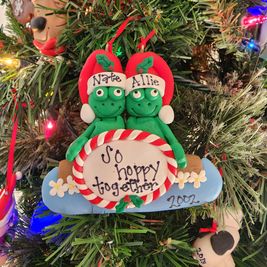 Frog Couple Ornament