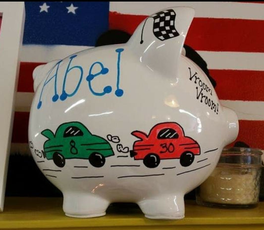 Race Car Piggy