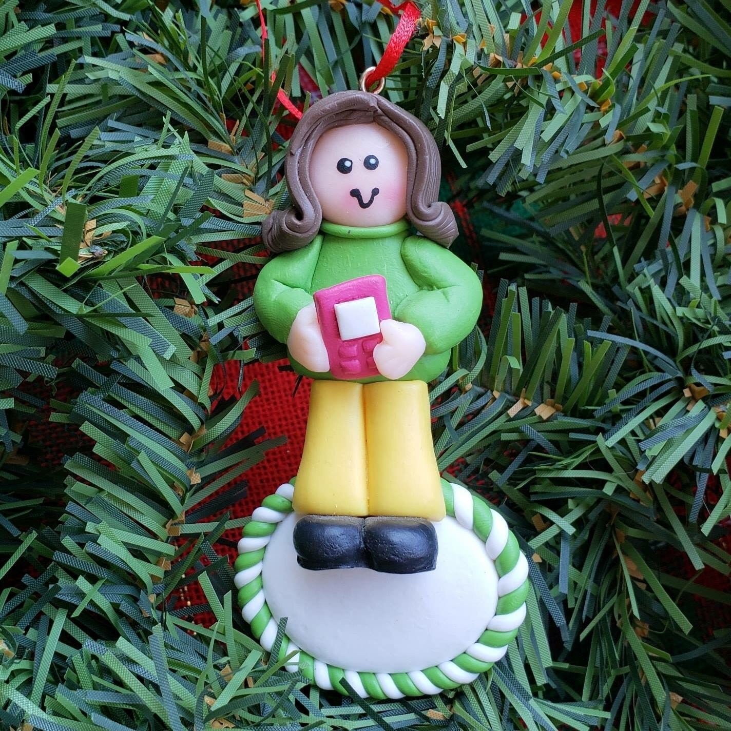 Girl with iPod Ornament