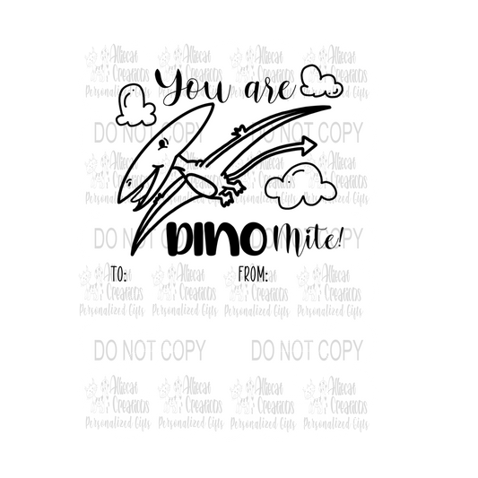 Dinos Color Me Valentine’s Day print and cut DIGITAL FILE