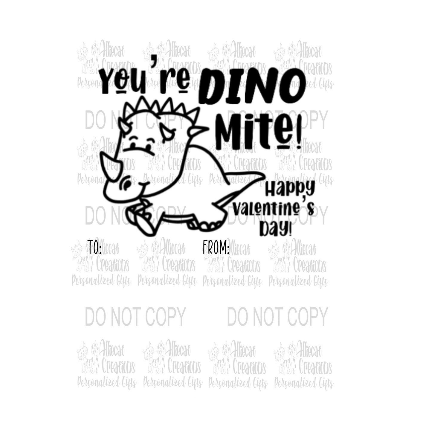 Dinos Color Me Valentine’s Day print and cut DIGITAL FILE